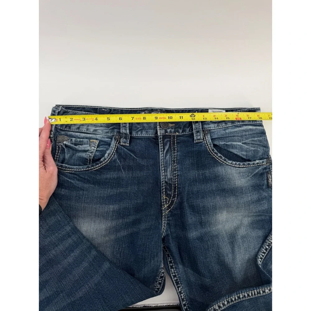 Silver Jeans Gordie 36x30 Mens‎ Y2K Relaxed Straight Leg Medium Wash Vintage